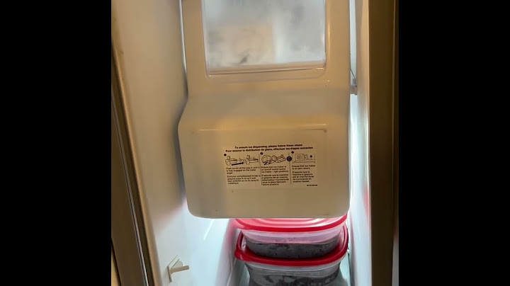 Whirlpool side by side refrigerator ice maker