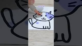 How to draw and color • BTS CAT • #drawing #coloring #doodle #art #shorts