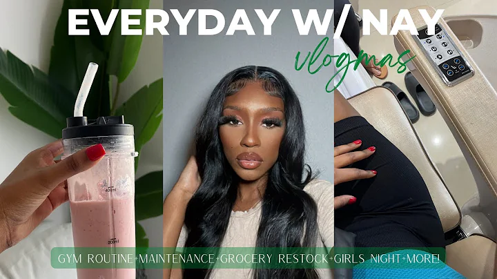 VLOGMAS WEEK 1| CUTTING MY HAIR+GROCERY RESTOCK+GY...