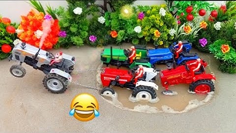 Diy tractor stuck in mud mini science project  || Diy tractor stuck || @pk mini topics ||