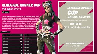 How Many POINTS & TOP % Do You Need to Get Renegade Runner skin (Renegade Runner Cup Leaderboard)