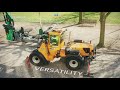 Wille 865 doing branch cutting with swing boom cutter in sweden