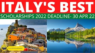 ‎️‍Italy Government Scholarships 2022-2023