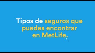 ¿Qué tipo de seguros puedes encontrar en MetLife?