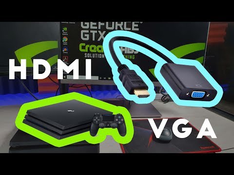 How to connect PS4 through VGA Cable