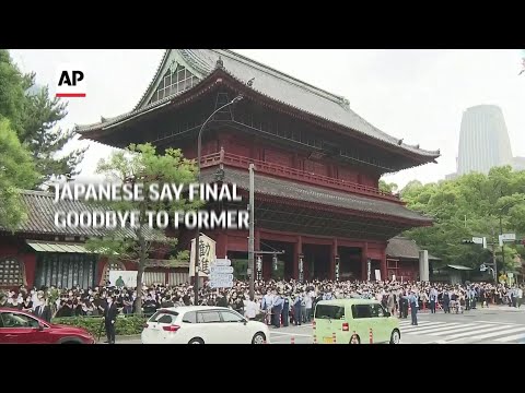 Japanese say final goodbye to former leader Abe