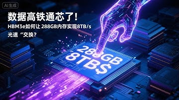 数据高铁通芯了！HBM3e如何让288GB内存实现8TBs“光速”交换？