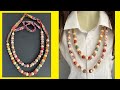 🌹🌹 Diy Lovely Liberty Fabric Beads necklace | Long Fabric Necklace | Beads Necklace | Collar de tela