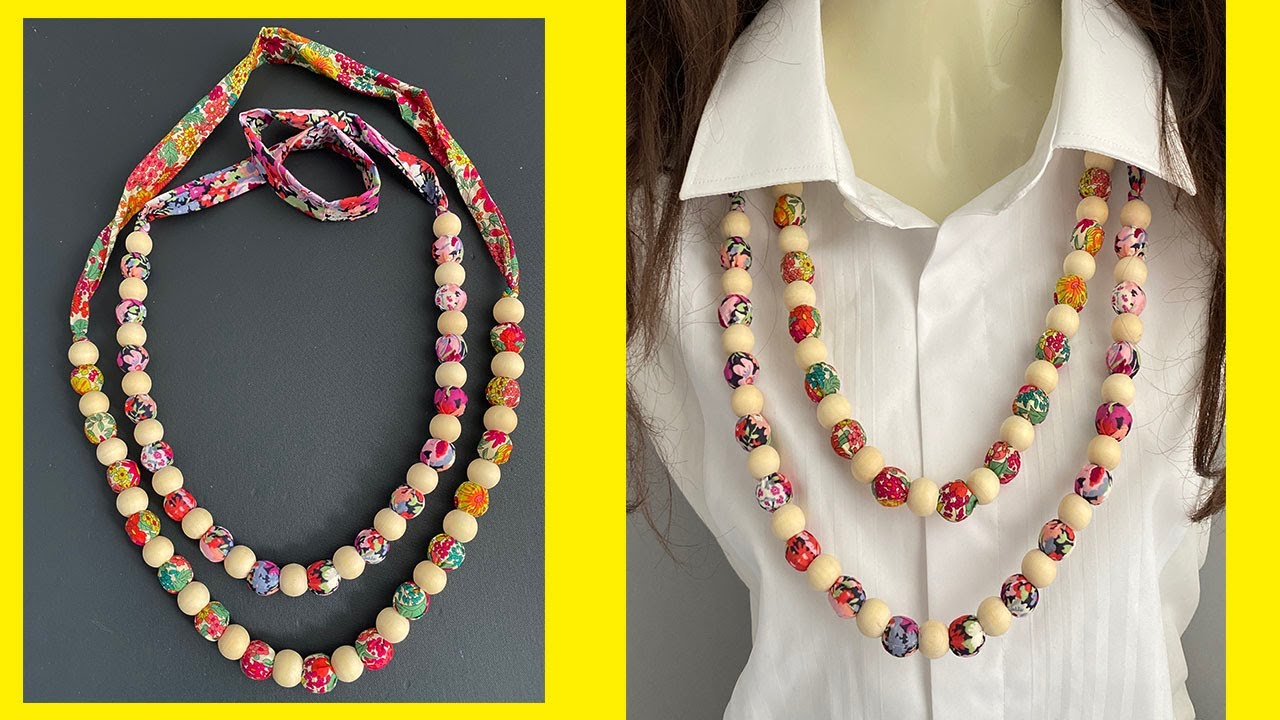 froo*gal: Louis Vuitton Knock Off Fabric Bead Necklace
