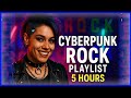 Cyberpunk Rock ⚡ 5H Instrumental Mix for Gaming, Coding &amp; Streaming