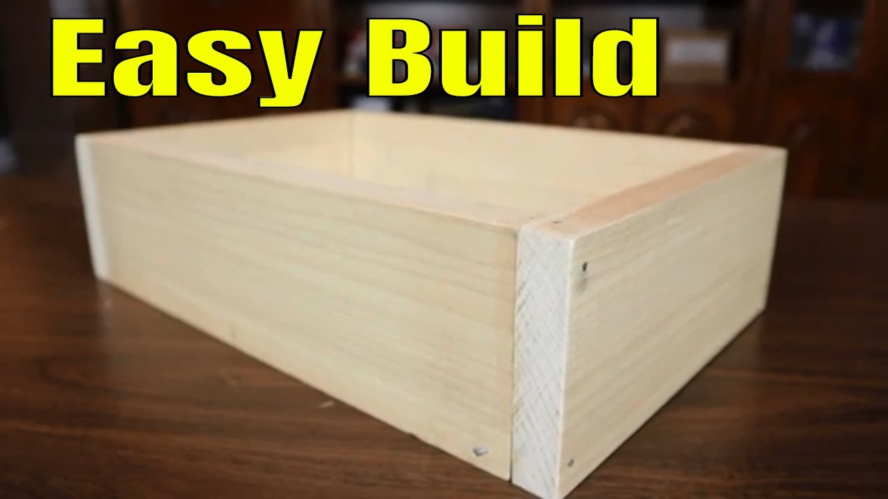 How To Make A Wooden Box For Beginners The Simple Way - YouTube