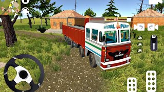 Eicher Truck Off-Road Goods Transport Driving - Offroad Indian Truck Simulator - Android Gameplay screenshot 1