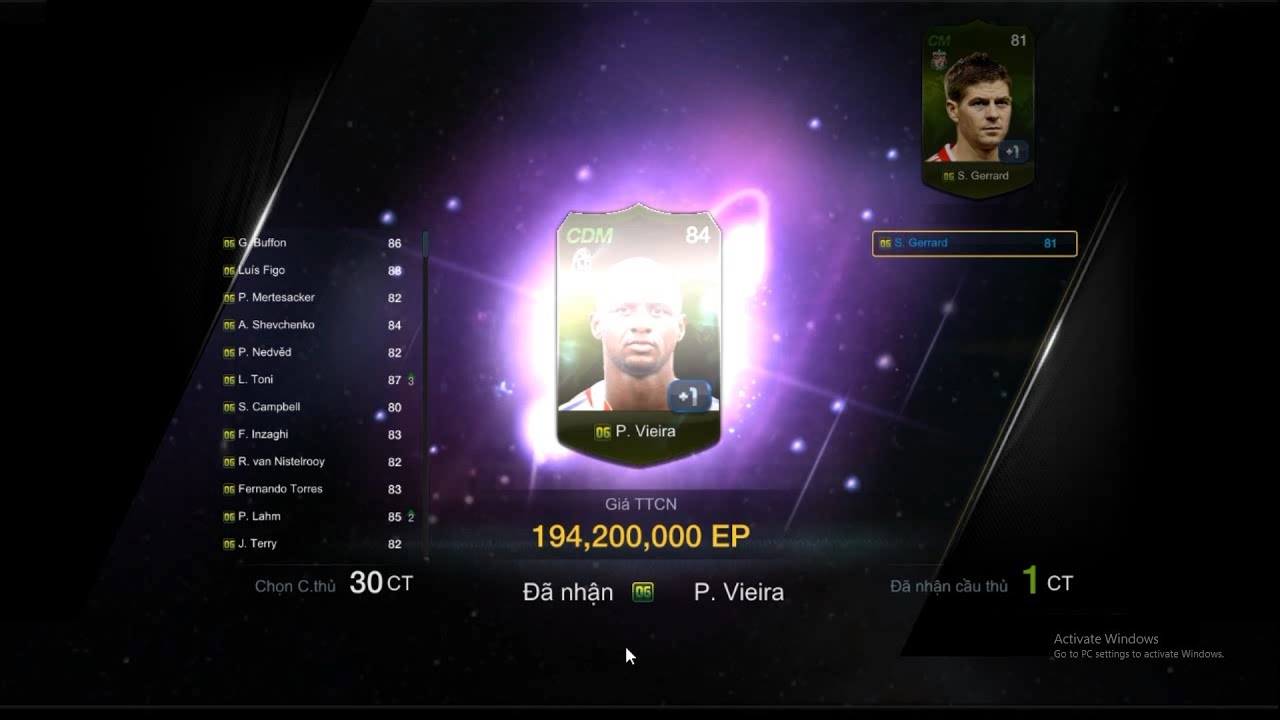 FIFA ONLINE 3 mở hộp quà bí ẩn tháng 5 ra 2 Vieira 06WC quá đã (1 hộp bạch kim + 1 hộp vàng) - YouTube