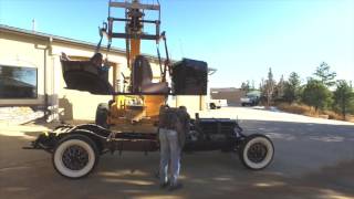 1931 Cadillac V16 All Weather Phaeton mounting body back on chassis