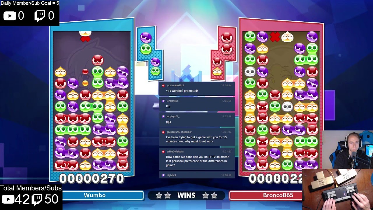 LIVE - Puyo and Tetris, Come Play! Daily Wumbo Livestream 1-15-26