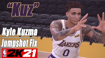 Kyle Kuzma Jumpshot Re Fix NBA2K21 with Side-by-Side Comparison