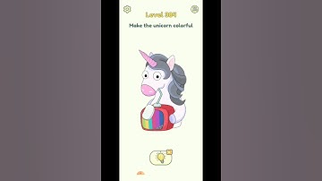 DOP 2: Delete One Part - LEVEL 384 l Walkthrough l Make the unicorn colorful