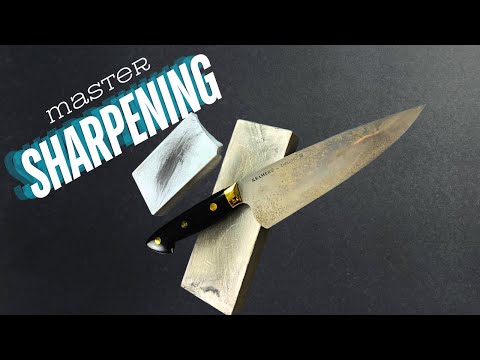 Knife Sharpening with Bob Kramer Crescent Technique - Learn to Perfect it