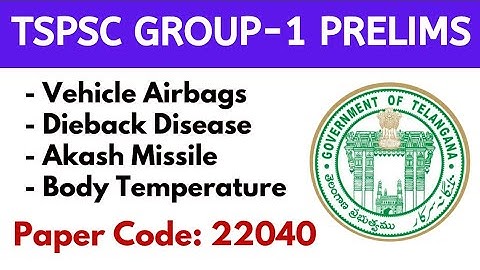 TSPSC GROUP-1 PRELIMS 2023 | Questions - 17, 18, 19, 20 & 21 Answers Explanation | Paper Code: 22040