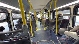 Miway 2022 New Flyer XDE40 2201 | 35 Eglinton (Ride Video)
