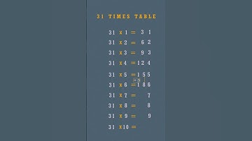 31 times table trick II Samudrala #shorts #maths #timestabletrick