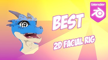 How I Made The Best 2d Facial Rig [Blender 3.4 & +4.0]