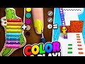 Color Games Challenge | Xylophone, Nail Art &amp; Ladder Run Fun!