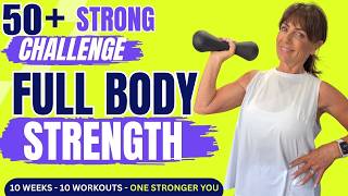 💪30 MIN FULL BODY STRENGTH WORKOUT FOR WOMEN OVER 50 | Build Muscle | 50+ STRONG