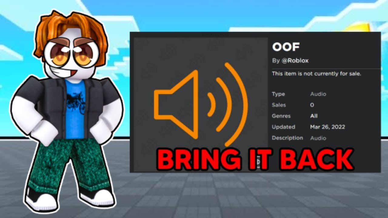 How To Get OOF Sound Back On Roblox 2024 YouTube 