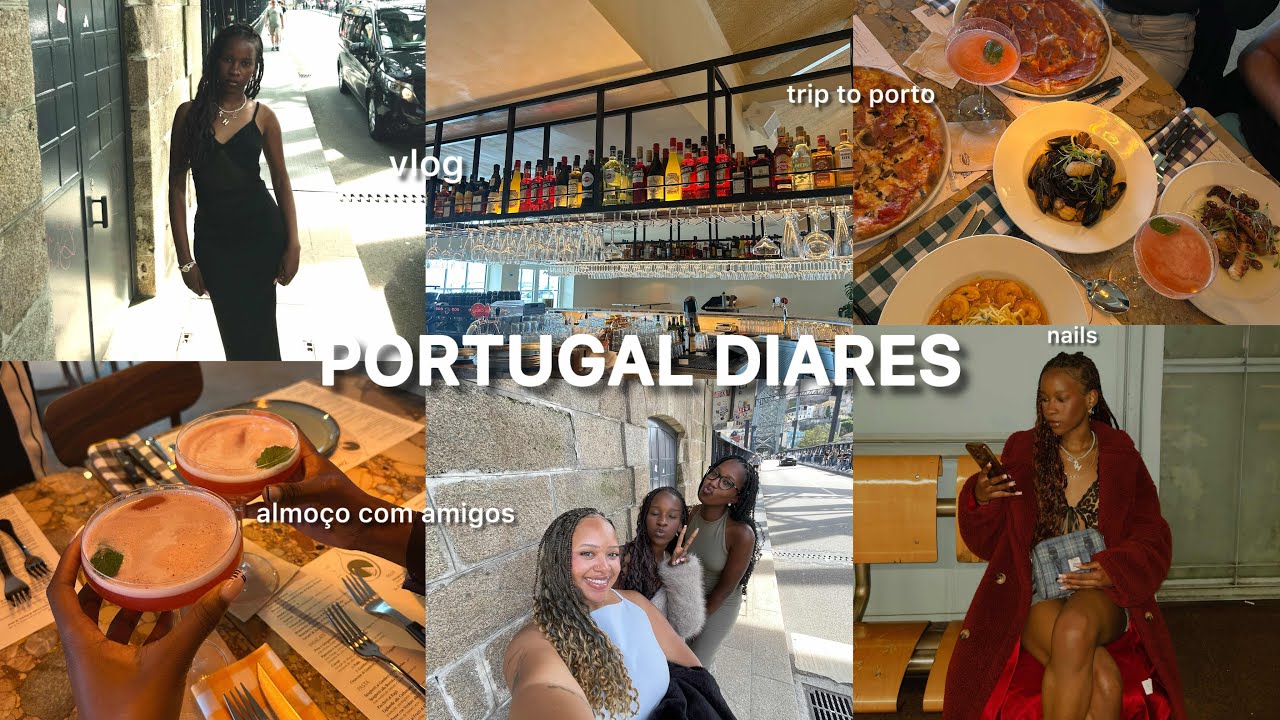 Vlog : portugal diares 🇵🇹 || girls trip to porto  , almoço com amigos , doing my nails & mais..