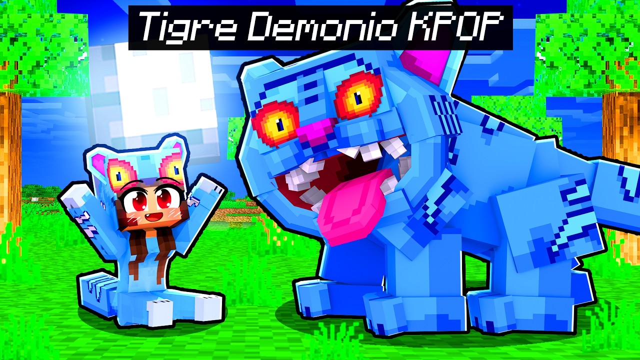 MIIKA foi ADOTADA pelo TIGRE DEMONIO KPOP no Minecraft ◂Miika▸
