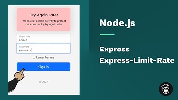NodeJs Limiting Network Traffic - Express, Express Rate Limit