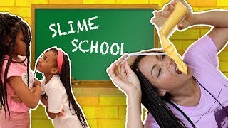 Pretend Slime Teacher vs Students! Slime School Sick Day FAIL - New Toy School