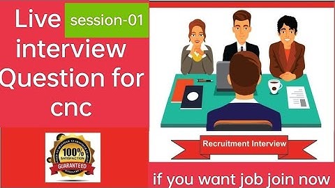 Cnc Interview Live Q/A