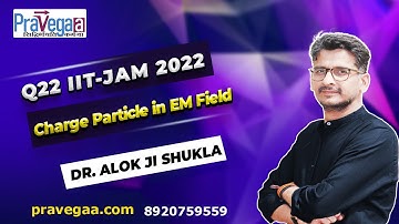 Q22 | Section A | IIT-JAM 2022 | Charge Particle in EM Field | Dr. Alok Ji Shukla | #iitjamphysics