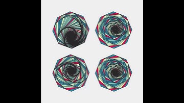 Coloring to spirals. Draw by openFrameworks