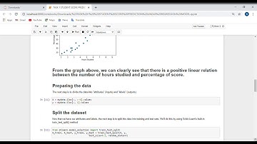 TASK 1 STUDENT SCORE PREDICTION LINEAR REGRESSION MODEL   Jupyter Notebook   Google Chrome 2021 02 0