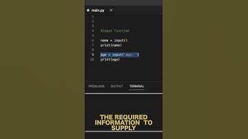 Input function in Python. #pythonprogramming