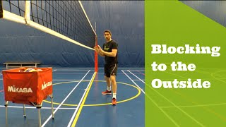 Volleyball Tip of the Week #30 - Blocking to the outside as a middle blocker