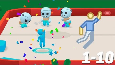 Battle Disc Gameplay Walkthrough Level 1-10 iOS Android Noob vs Hack Challenge