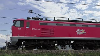 レッドサンダーEF510-13牽引高速貨物【HD】信越本線下り3093レ