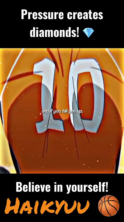 Pressure creates diamonds! 💎 Haikyuu Edit 🔥 | #motivation #anime