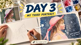 Learning to Draw at Almost 50 | Day 3: My Third Portrait