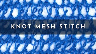 How to Knit the English Mesh Lace Stitch