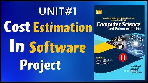 Cost estimation in project planning  |SDLC |ICS|it-series|1st year Computer Science 2025 |Ch1| Lec 9