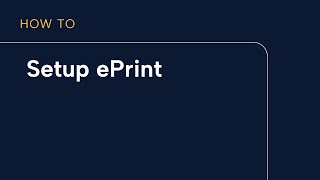 ePrint Setup screenshot 1