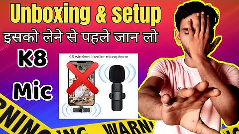 k8 wireless microphone not working android phone❌📱 || how to connect android k8 mic