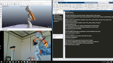 Synchronize real motion of KUKA iiwa in V-rep simulation