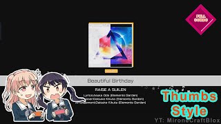 [Bandori - Raise A Suilen] Beautiful Birthday - Hard (Lyrics + Thumbs Style Gameplay) - FULL COMBO