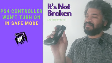 PS4 Controller Wont Turn On In Safe Mode